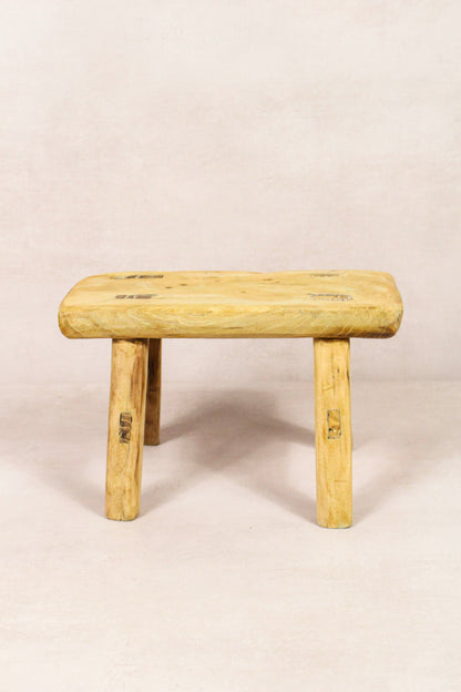 Vintage Rustic Stool - Elm wood - Small - 214
