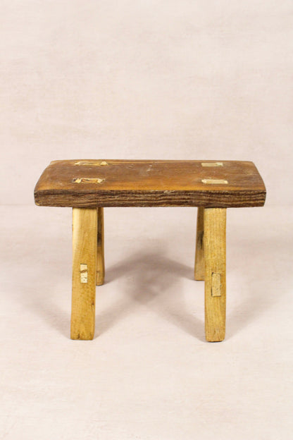 Vintage Rustic Stool - Elm wood - Small - 216