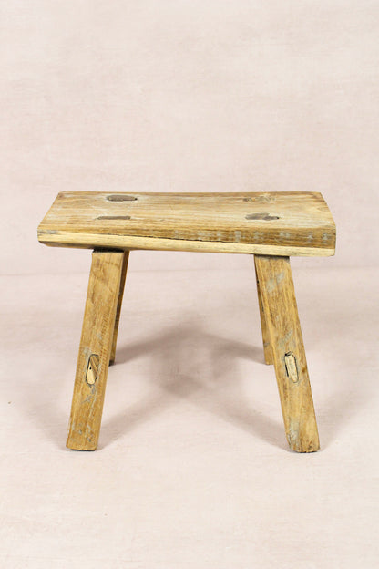 Vintage Rustic Stool - Elm wood - Small - 223
