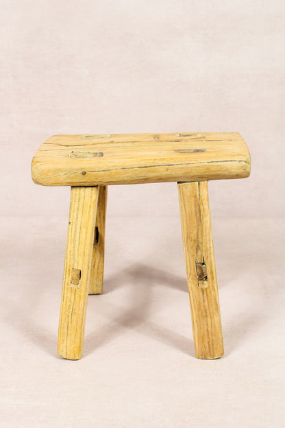 Vintage Rustic Stool - Elm wood - Small - 232