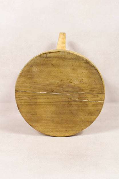 Vintage Rustic Round Stool - Elm wood - 241