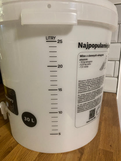 Home Brew Bucket 30L with Tap