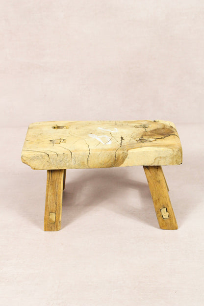 Vintage Rustic Stool - Elm wood - Small - 245