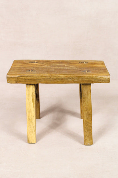 Vintage Rustic Stool - Elm wood - Small - 247