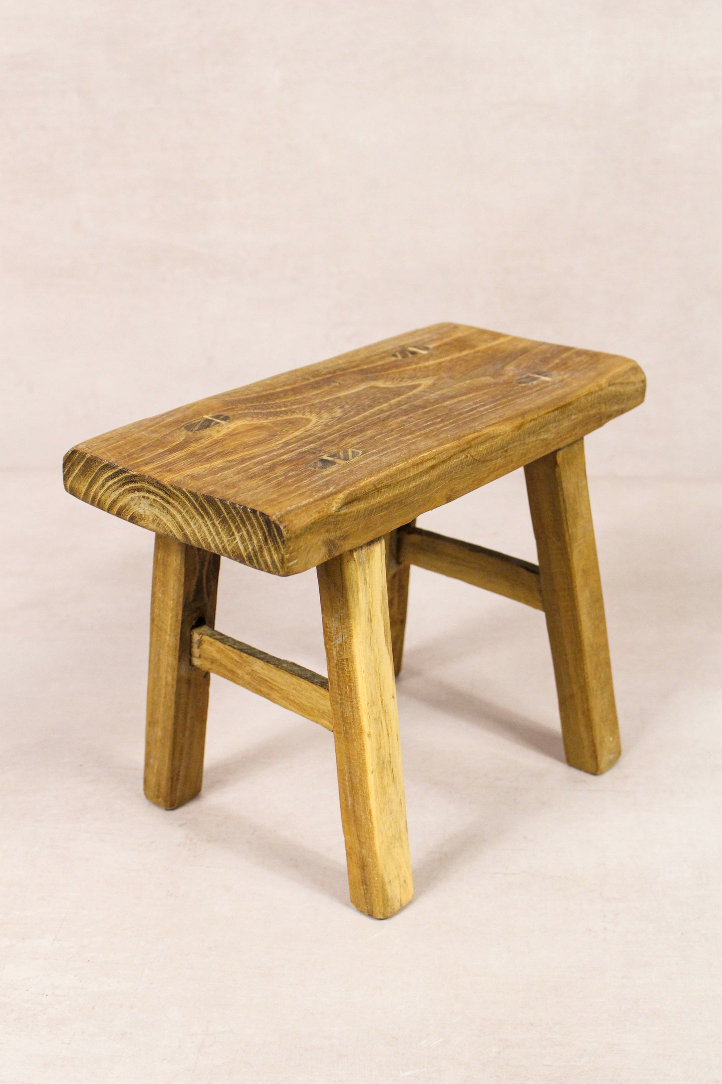 Vintage Rustic Stool - Elm wood - Small - 247