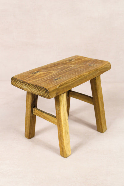 Vintage Rustic Stool - Elm wood - Small - 247