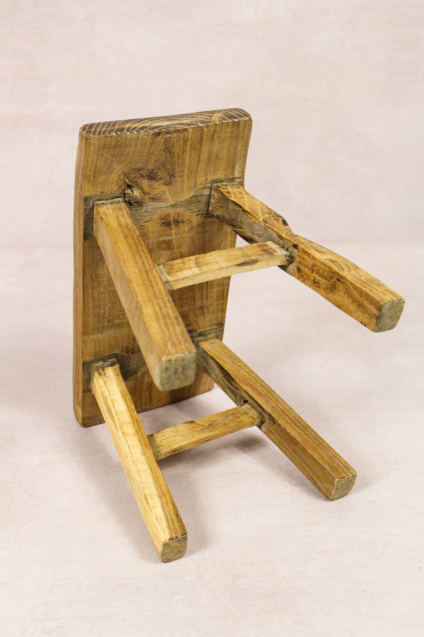 Vintage Rustic Stool - Elm wood - Small - 247