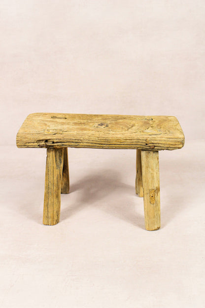 Vintage Rustic Stool - Elm wood - Small - 248