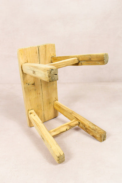 Vintage Rustic Stool - Elm wood - Small - 251