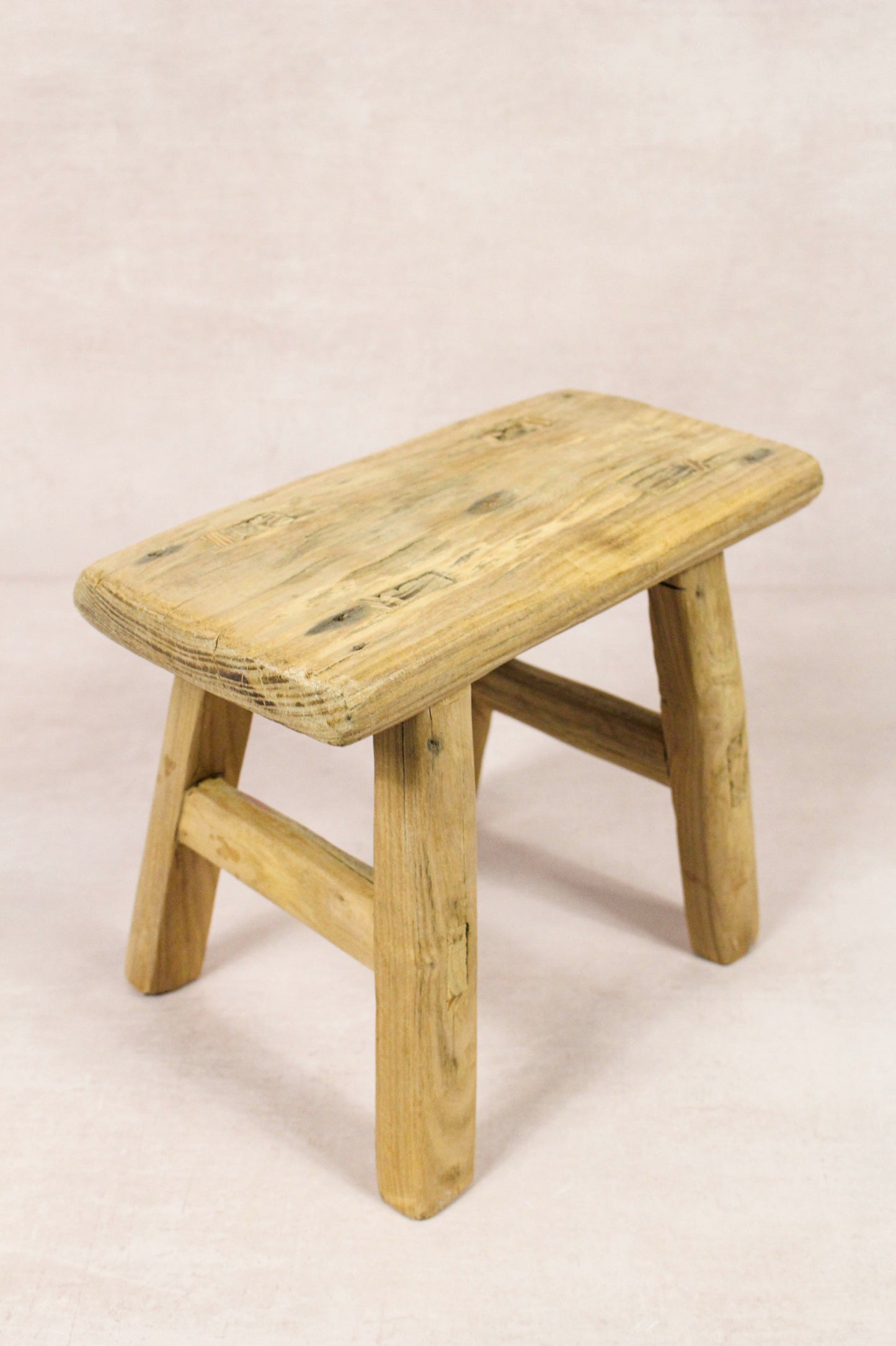 Vintage Rustic Stool - Elm wood - Small - 256