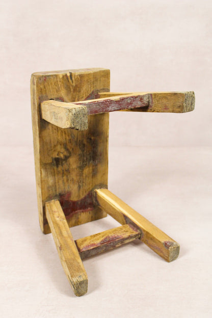 Vintage Rustic Stool - Elm wood - Small - 257
