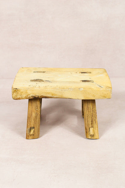 Vintage Rustic Stool - Elm wood - Small - 261