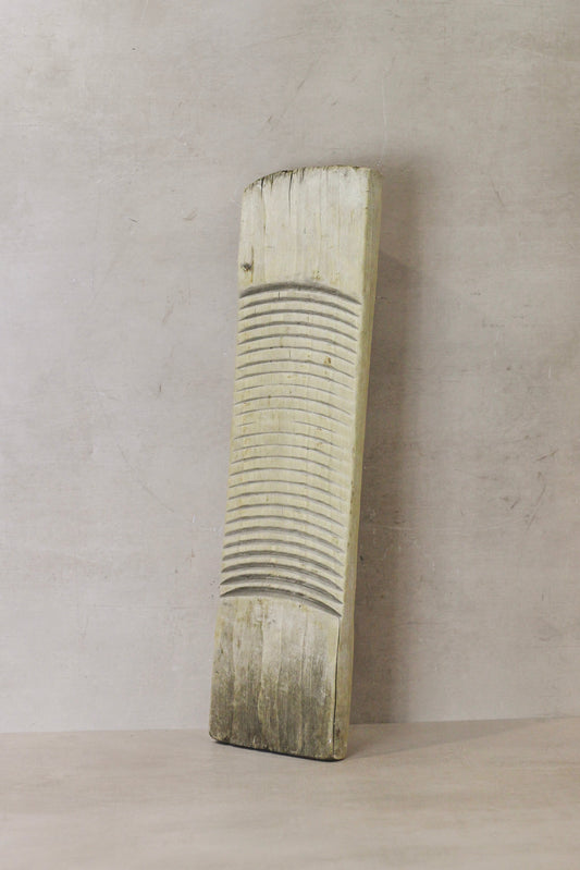 Vintage Elm Wooden Washboard - no 13