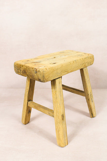 Vintage Rustic Stool - Elm wood - Small - 269