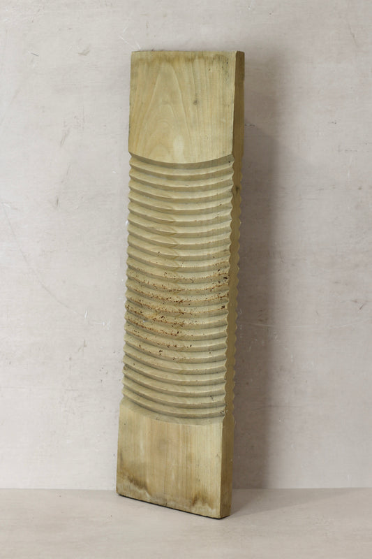 Vintage Elm Wooden Washboard - no 17