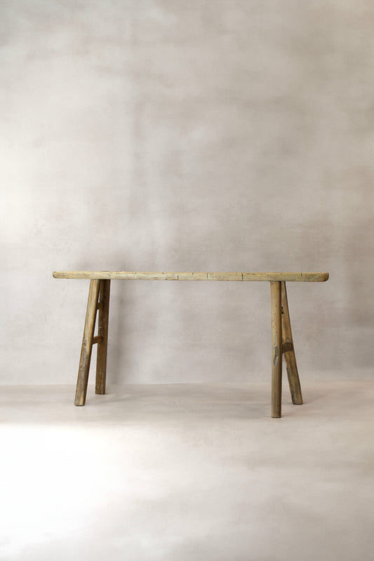 Antique Rustic Elm Skinny Bench 03