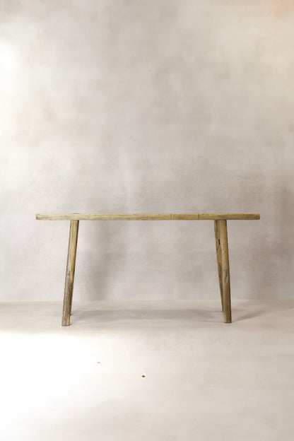 Antique Rustic Elm Skinny Bench 04