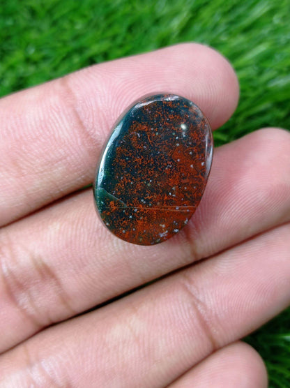 33.5ct High Quality Blood Stone - Heliotrope - Hajr-ul-Dam-25x18mm
