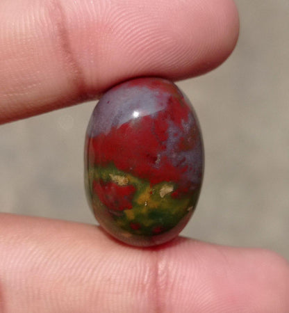 49ct Imperial Quality Blood Stone - Heliotrope - Hajr-ul-Dam -26x19mm