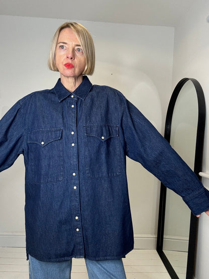 Dark denim shirt