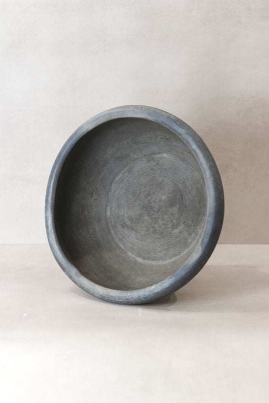 Wabi Sabi Antique Matt Grey Terracotta Bowl - OGB 03