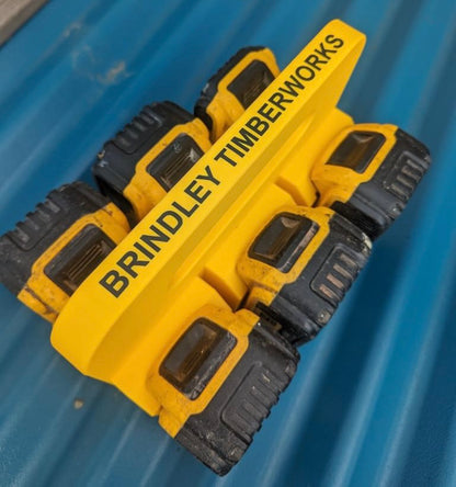 DeWalt XR 18v Battery Carrier for 4 or 6 Batteries | DIY Gift | Builders Gift | Gift For Dad | Personalisable | Christmas Gift Idea