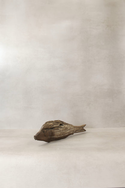 Driftwood Hand Carved Fish - (14.4)