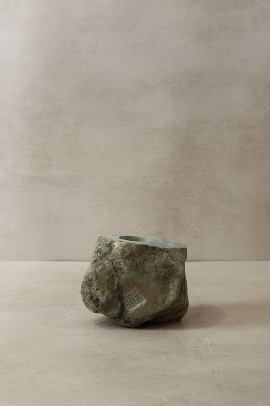 Natural Rough Edge Stone Candle holder - 98.1