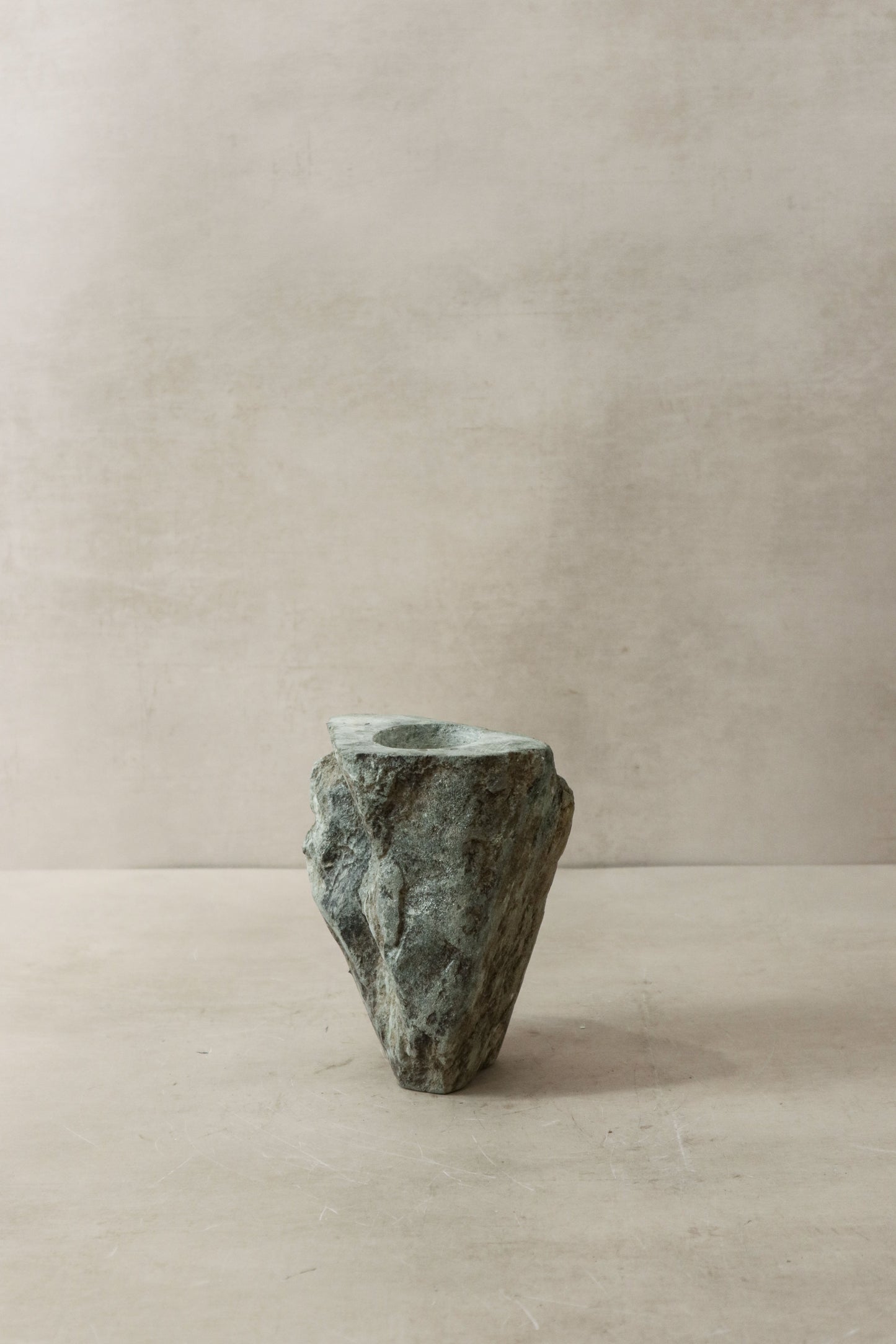 Natural Rough Edge Stone Candle Holder - 98.4