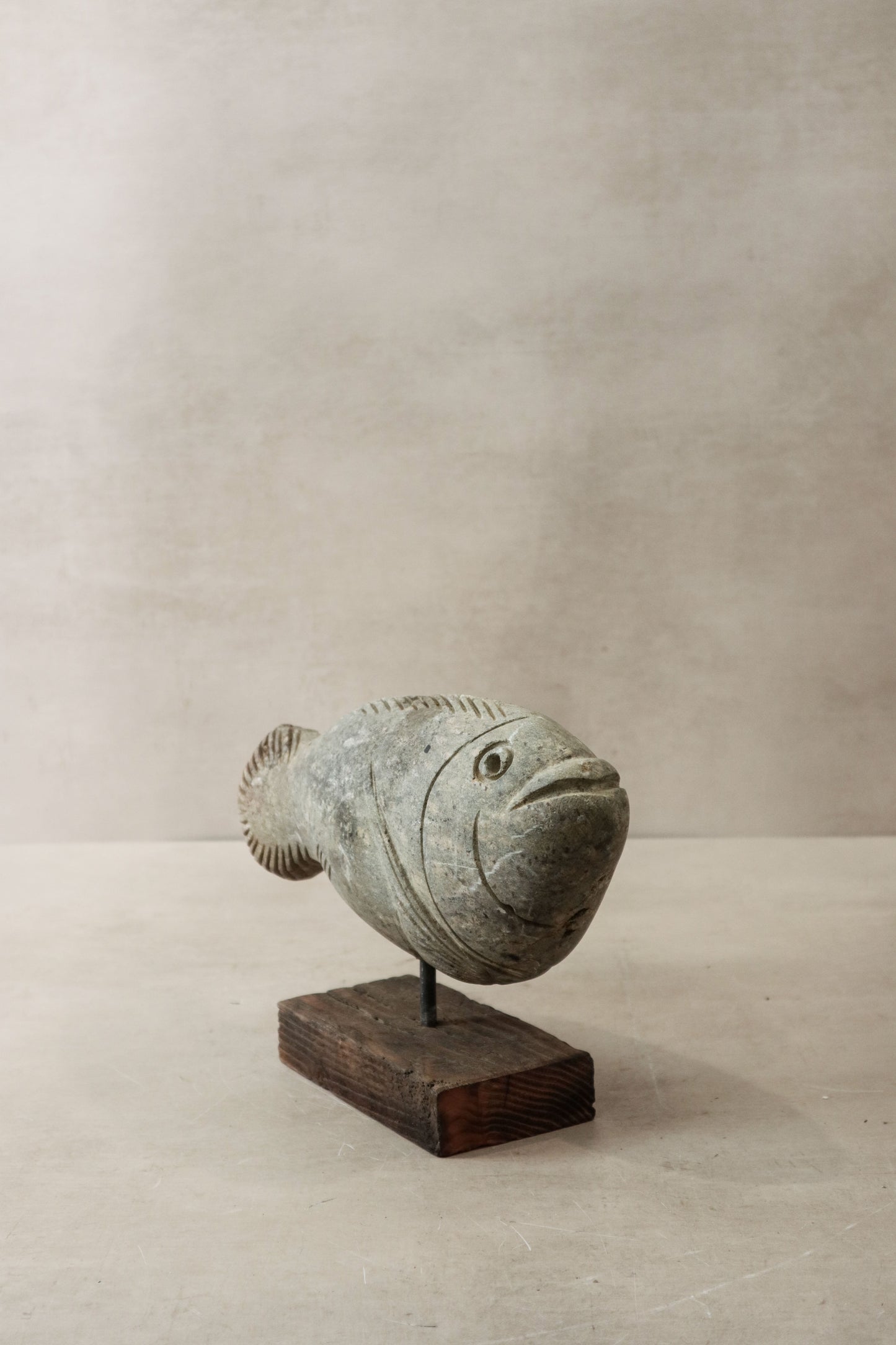 Stone Fish Sculpture - Zimbabwe - 32.1