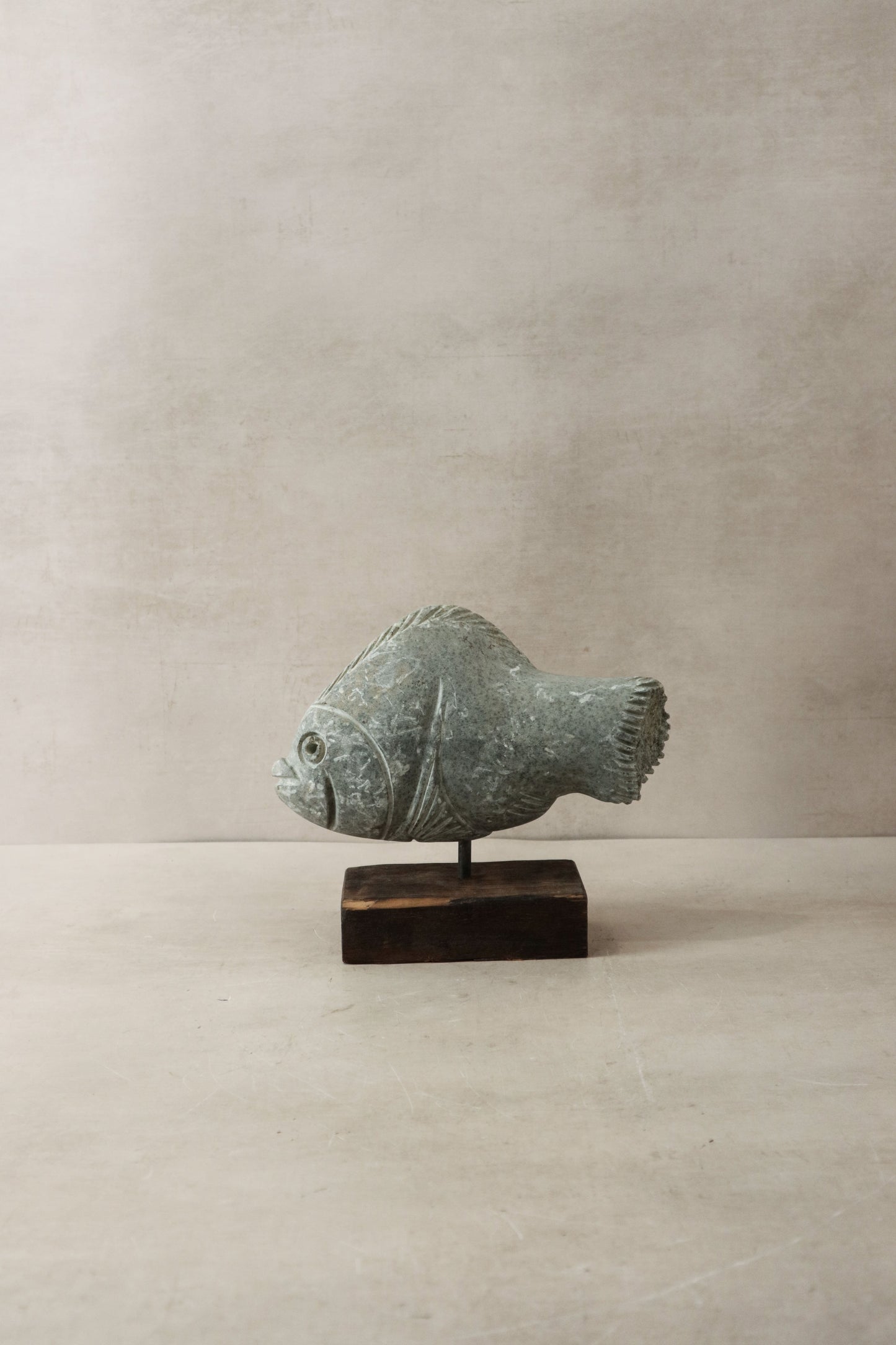 Stone Fish Sculpture - Zimbabwe - 30.6