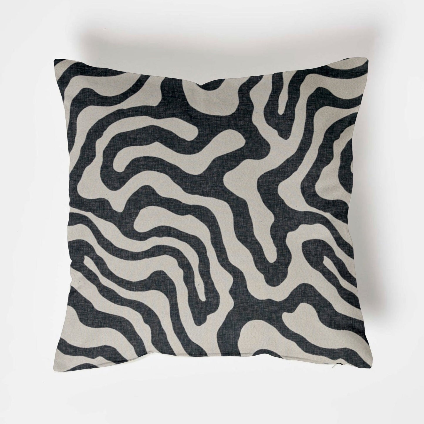 Black wiggle throw cushion, scatter cushions