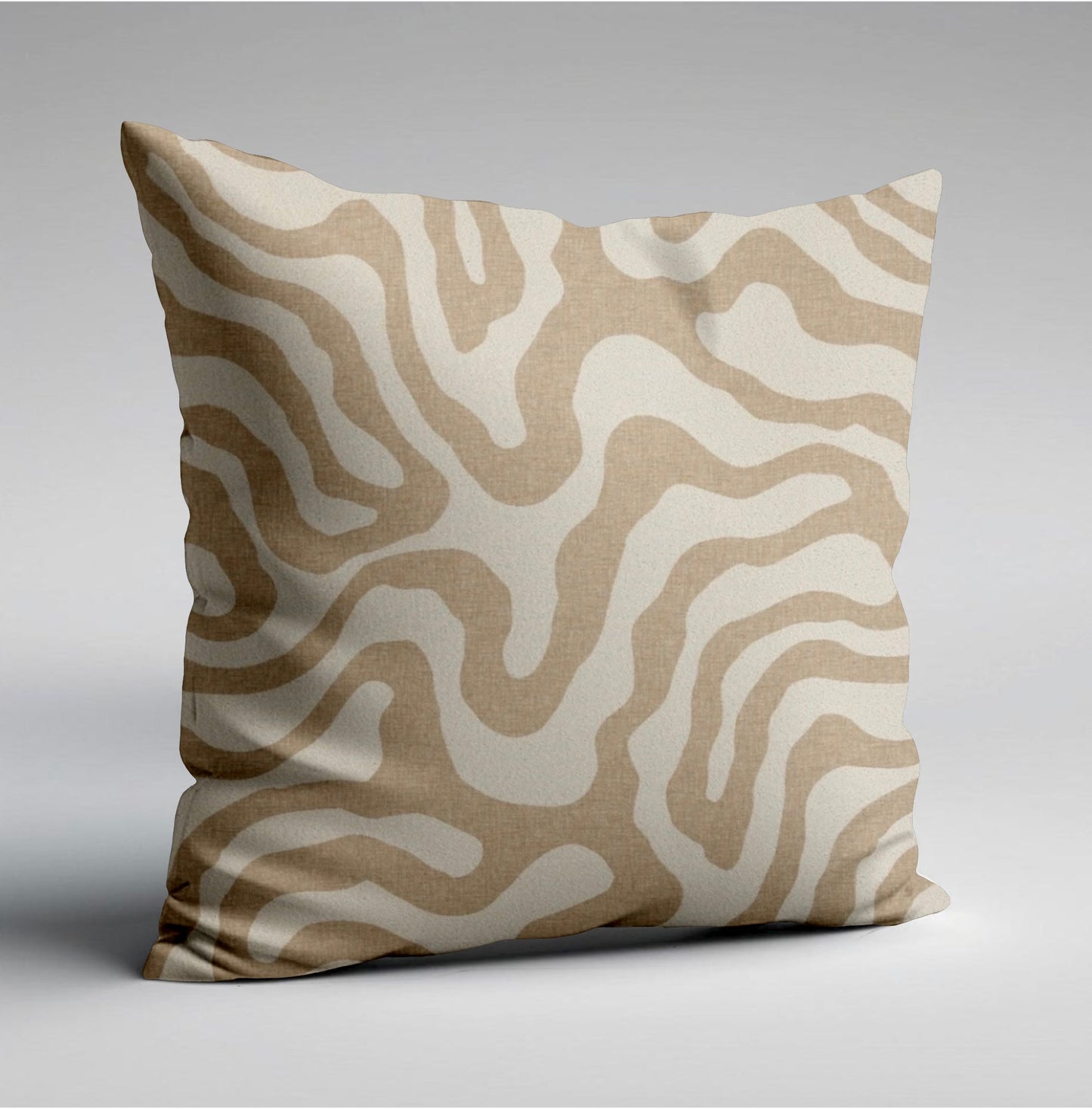 Ecru wiggle throw cushion, scatter cushions