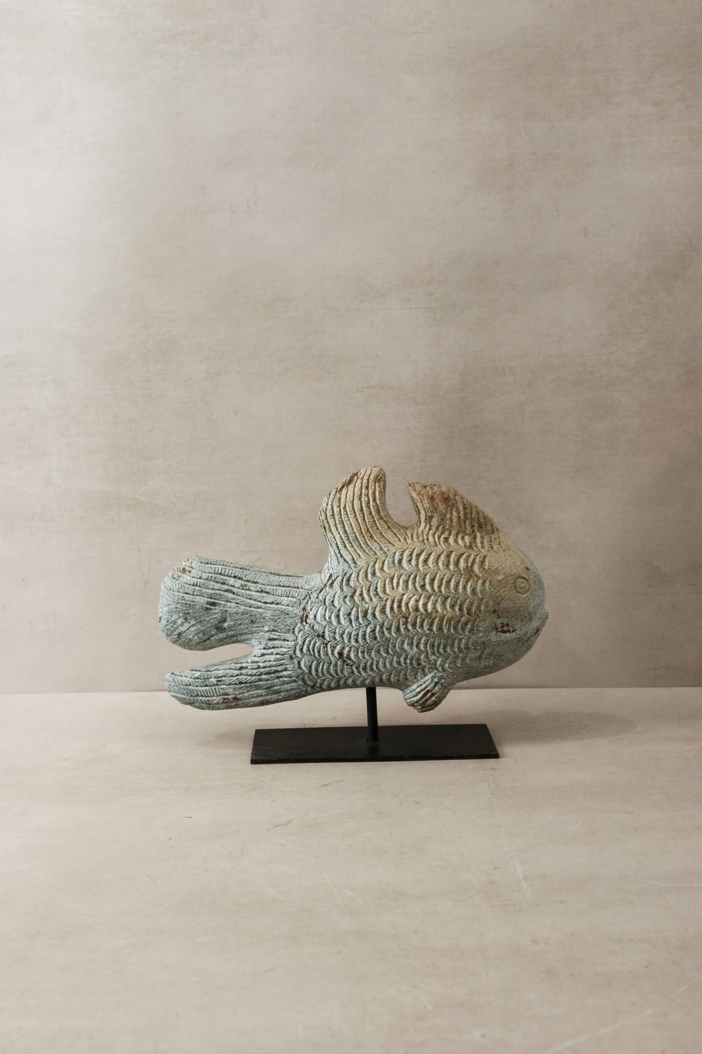 Stone Fish Sculpture - Zimbabwe - 38.1