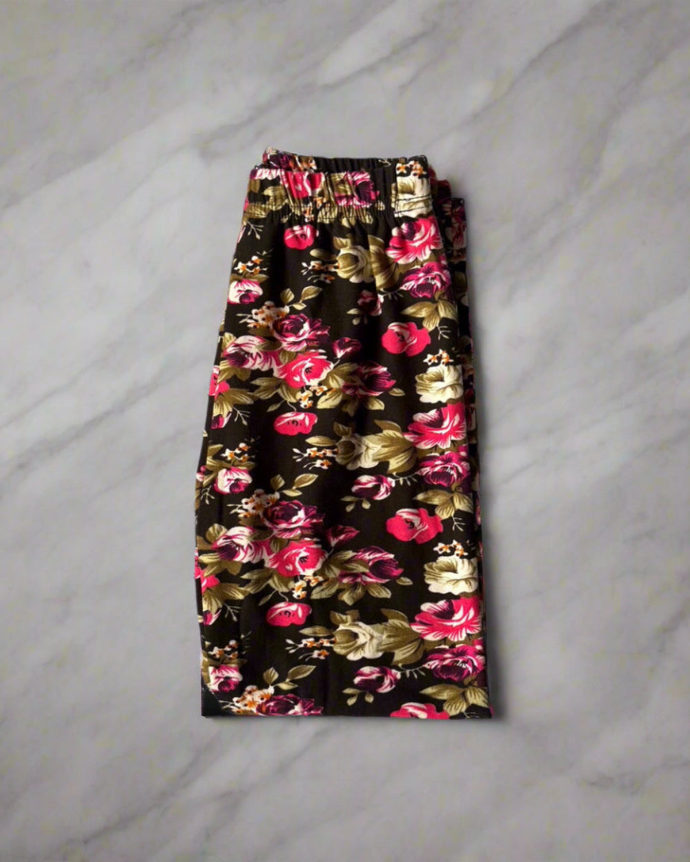 Rose floral leggings, full length