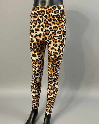 Wild leopard soft touch stretch leggings