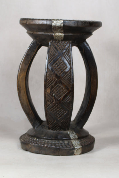 Vintage Rwanda Wood Side Table 2.3