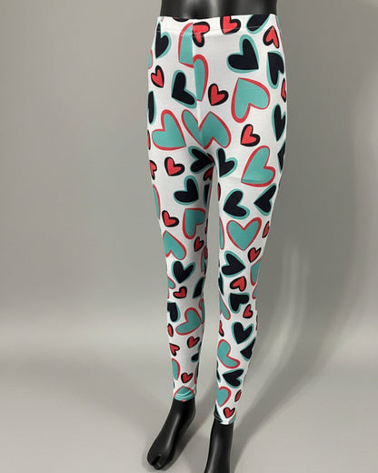 Heart design leggings