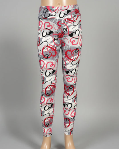 Heart design leggings