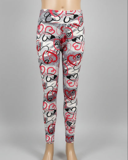 Heart design leggings