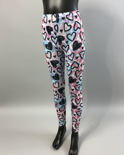 Heart design leggings