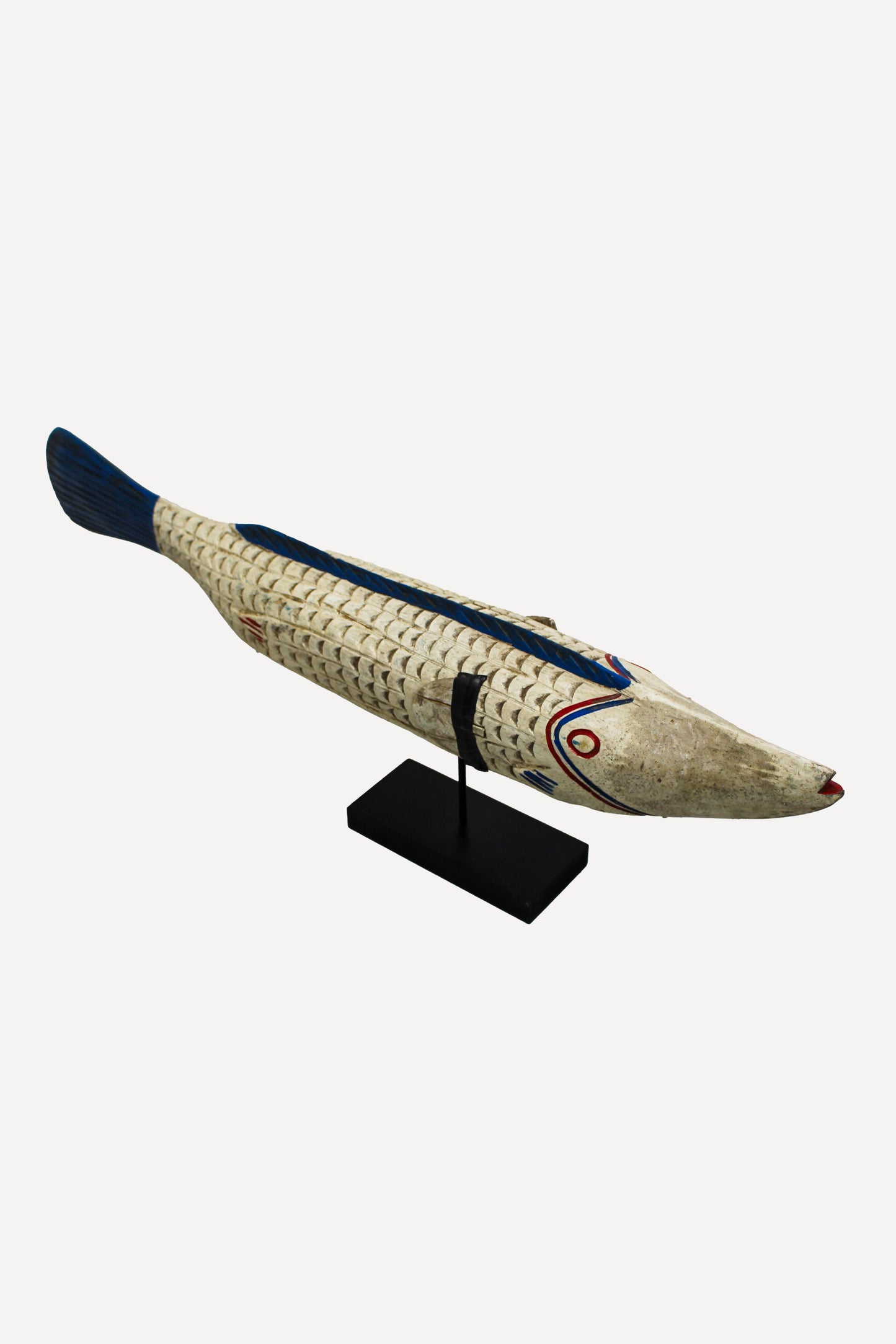 Large Bozo Puppet Fish - Mali - White 172.2