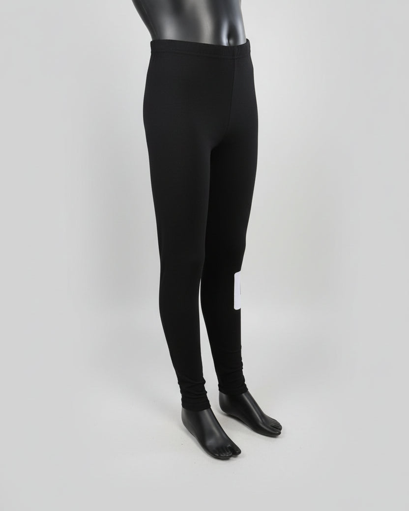 Black paw love design full length stretch leggings