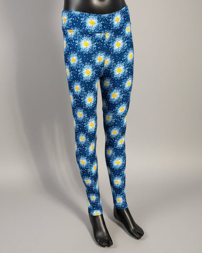 Winter daisy leggings