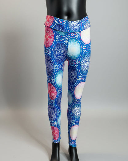 Mystical patterned full length stretch leggings