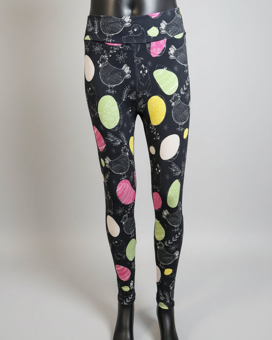 Chicken & Egg design leggings