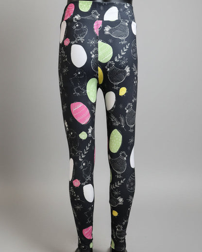 Chicken & Egg design leggings