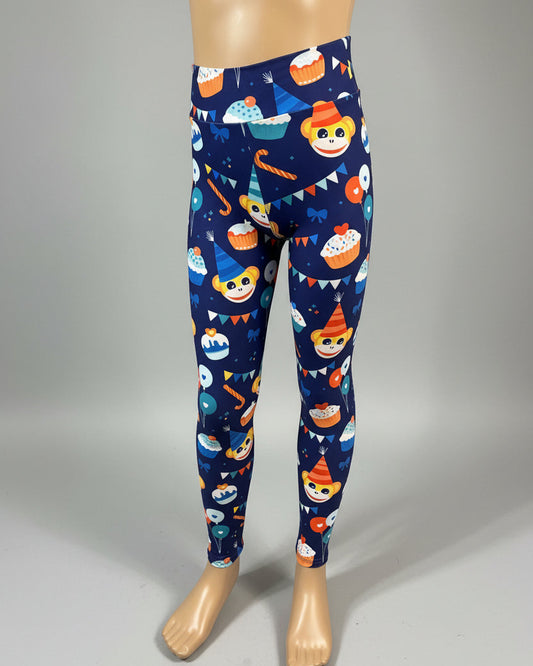 Party monkey design cute leggings
