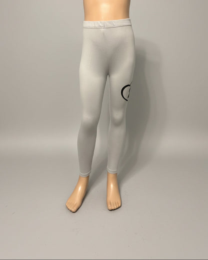 Grey paws and hearts design full length stretch leggings