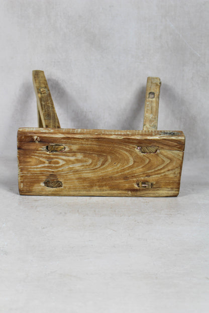 Vintage Rustic Stool Small - Elm wood - 44
